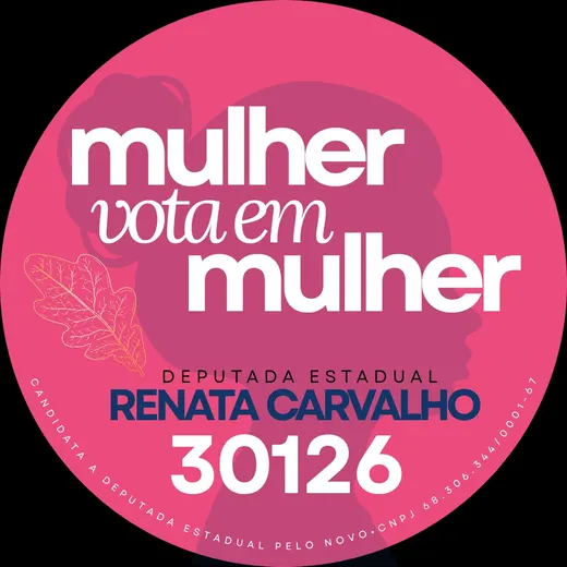Selo da campanha Renata Carvalho 30126.